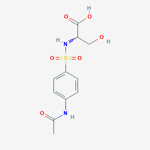 2-(4-Acetylamino-benzenesulfonylamino)-3-hydroxy-propionic acid