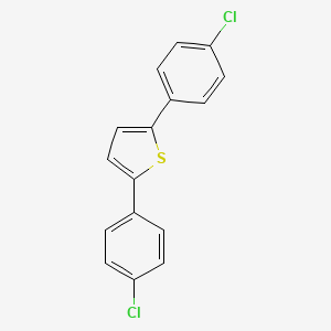 molecular formula C16H10Cl2S B11997477 Thiophene, 2,5-bis(4-chlorophenyl)- CAS No. 82366-97-0