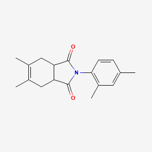 molecular formula C18H21NO2 B11997493 2-(2,4-Dimethylphenyl)-5,6-dimethyl-3a,4,7,7a-tetrahydroisoindole-1,3-dione 