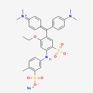 molecular formula C32H34N3NaO7S2 B11997537 Acid violet 6 BN 