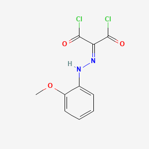 molecular formula C10H8Cl2N2O3 B11997603 2-[(2-Methoxyphenyl)hydrazono]malonoyl dichloride 