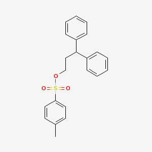 molecular formula C22H22O3S B11997616 3,3-Diphenylpropyl 4-methylbenzenesulfonate CAS No. 23808-47-1