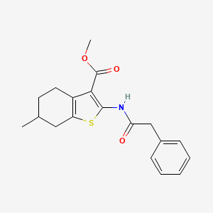 Methyl 6-methyl-2-[(phenylacetyl)amino]-4,5,6,7-tetrahydro-1-benzothiophene-3-carboxylate