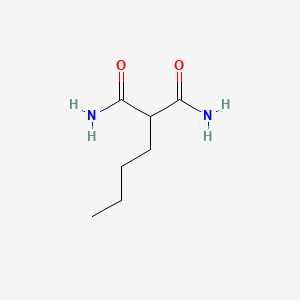 molecular formula C7H14N2O2 B11997633 2-Butylpropanediamide 