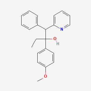 2-(4-Methoxyphenyl)-1-phenyl-1-(pyridin-2-yl)butan-2-ol