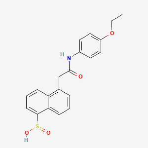 5-(2-(4-Ethoxyanilino)-2-oxoethyl)-1-naphthalenesulfinic acid