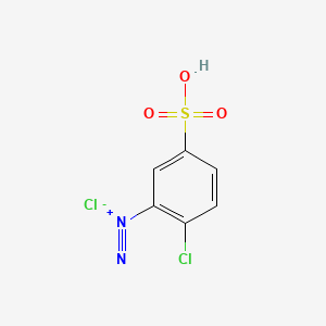 molecular formula C6H4Cl2N2O3S B1199769 Diazo-2-chloroaniline-5-sulfonic acid CAS No. 24569-40-2