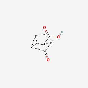 5-Oxotricyclo(2.2.1.0(2,6))heptane-3-carboxylic acid