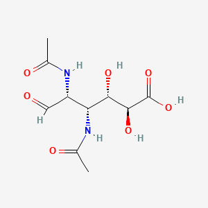 molecular formula C10H16N2O7 B1199777 2,3-Diacetamido-2,3-dideoxy-D-glucuronic acid CAS No. 79319-92-9