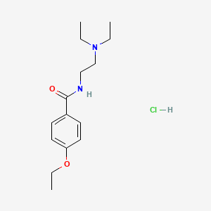 molecular formula C15H25ClN2O2 B11997785 N-(2-(Diethylamino)ethyl)-4-ethoxybenzamide monohydrochloride CAS No. 81029-00-7