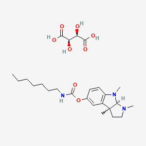 molecular formula C25H39N3O8 B1199784 Eptastigmine tartrate CAS No. 121652-76-4