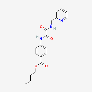 Butyl 4-[[2-oxo-2-(pyridin-2-ylmethylamino)acetyl]amino]benzoate