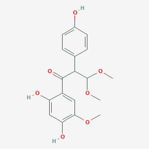 B119979 1-(2,4-Dihydroxy-5-methoxyphenyl)-2-(4-hydroxyphenyl)-3,3-dimethoxy-1-propanone CAS No. 58115-20-1