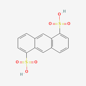 molecular formula C14H10O6S2 B1199791 Anthracene-1,5-disulfonic acid CAS No. 61736-91-2