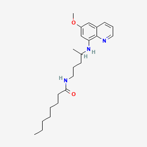 molecular formula C23H35N3O2 B1199793 N-(4-((6-Methoxy-8-quinolinyl)amino)pentyl)octanamide CAS No. 81947-79-7