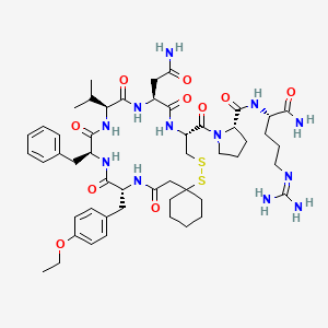 molecular formula C51H74N12O10S2 B1199794 Mcp-tva-argipressin CAS No. 90332-82-4