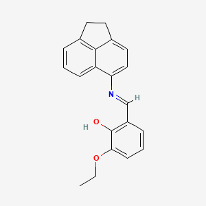 2-[(E)-(1,2-dihydro-5-acenaphthylenylimino)methyl]-6-ethoxyphenol