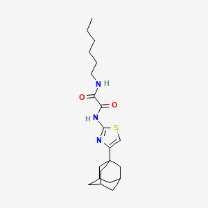 N-(4-Adamantan-1-yl-thiazol-2-yl)-N'-hexyl-oxalamide