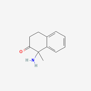 molecular formula C11H13NO B1199804 1-Amino-1-methyl-2-tetralone CAS No. 96866-37-4