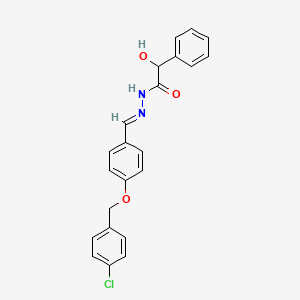 N'-(4-((4-Chlorobenzyl)oxy)benzylidene)-2-hydroxy-2-phenylacetohydrazide