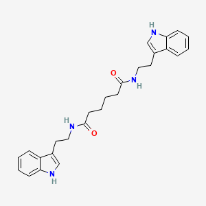 Hexanediamide, N,N'-bis[2-(1H-indol-3-yl)ethyl]-