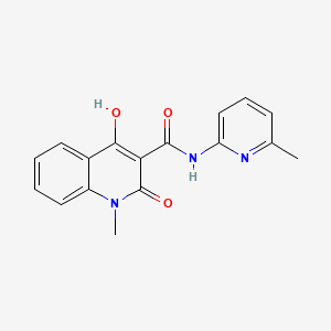 4-hydroxy-1-methyl-N-(6-methylpyridin-2-yl)-2-oxo-1,2-dihydroquinoline-3-carboxamide