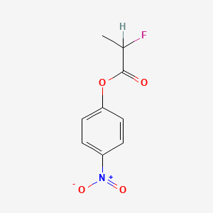 molecular formula C9H8FNO4 B1199812 4-硝基苯基 2-氟丙酸酯 CAS No. 178181-33-4