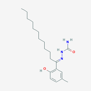 (1E)-1-(2-hydroxy-5-methylphenyl)-1-dodecanone semicarbazone