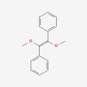 molecular formula C16H16O2 B11998201 [(E)-1,2-dimethoxy-2-phenylethenyl]benzene 