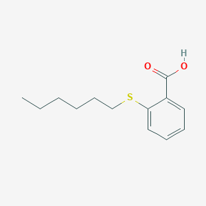 molecular formula C13H18O2S B11998255 2-(Hexylsulfanyl)benzoic acid CAS No. 15823-57-1