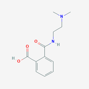 molecular formula C12H16N2O3 B11998304 2-{[2-(Dimethylamino)ethyl]carbamoyl}benzoic acid 