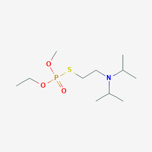 molecular formula C11H26NO3PS B1199832 S-(2-(Bis(1-methylethyl)amino)ethyl) O-ethyl O-methyl phosphorothioate CAS No. 87046-69-3