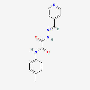 molecular formula C15H14N4O2 B11998344 N-(4-methylphenyl)-2-oxo-2-[(2E)-2-(pyridin-4-ylmethylidene)hydrazinyl]acetamide CAS No. 352460-81-2