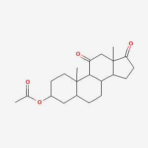 11,17-Dioxoandrostan-3-yl acetate