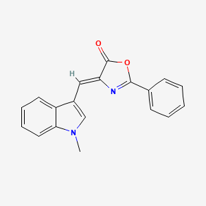 (4Z)-4-[(1-methyl-1H-indol-3-yl)methylene]-2-phenyl-1,3-oxazol-5(4H)-one