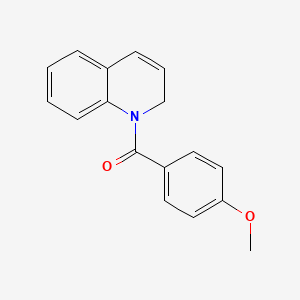 molecular formula C17H15NO2 B11998479 Quinoline, 1,2-dihydro-1-(p-methoxybenzoyl)- CAS No. 30831-83-5