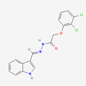 N'-((1H-Indol-3-yl)methylene)-2-(2,3-dichlorophenoxy)acetohydrazide