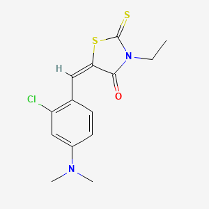 5-(2-Chloro-4-dimethylamino-benzylidene)-3-ethyl-2-thioxo-thiazolidin-4-one