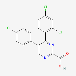 5-(4-chlorophenyl)-4-(2,4-dichlorophenyl)-2-Pyrimidinecarboxylic acid