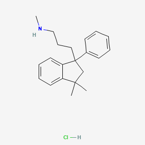 1H-Indene-1-propanamine, 2,3-dihydro-N,3,3-trimethyl-1-phenyl-, hydrochloride