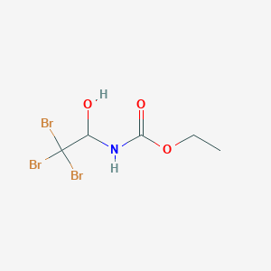 molecular formula C5H8Br3NO3 B11998562 ethyl N-(2,2,2-tribromo-1-hydroxyethyl)carbamate 