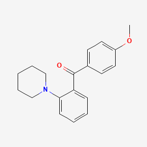 (4-Methoxyphenyl)[2-(1-piperidinyl)phenyl]methanone