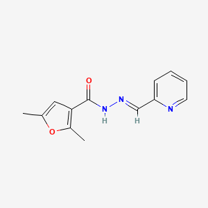 2,5-dimethyl-N'-[(E)-pyridin-2-ylmethylidene]furan-3-carbohydrazide