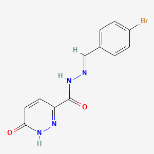 N'-[(E)-(4-bromophenyl)methylidene]-6-oxo-1,6-dihydro-3-pyridazinecarbohydrazide