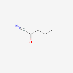 molecular formula C6H9NO B11998739 4-Methyl-2-oxopentanenitrile CAS No. 66582-16-9