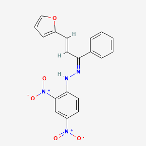 (1E,2E)-3-(2-furyl)-1-phenyl-2-propen-1-one (2,4-dinitrophenyl)hydrazone