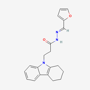 3-(3,4-Dihydro-1H-carbazol-9(2H)-yl)-N'-(furan-2-ylmethylene)propanehydrazide