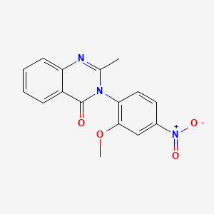 B1199884 Nitromethaqualone CAS No. 340-52-3