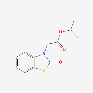 molecular formula C12H13NO3S B11998849 Isopropyl (2-oxo-1,3-benzothiazol-3(2H)-yl)acetate 