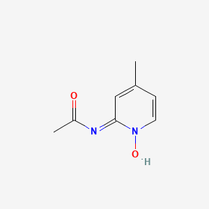 2-Acetamido-4-methylpyridin-1-ium-1-olate